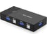 Переключатель Ugreen CM595 (30357) 2-Port USB KVM Switch Box ABS Case. Цвет: черный 30357_ 1