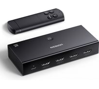 Переключатель Ugreen CM598 (15376) HDMI Switcher 3-в-1. Цвет: черный 15376_