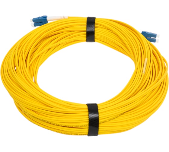 Патч-корд оптический LANMASTER LSZH, дуплексный, LC/UPC-LC/UPC, SM OS2, 2 мм, 35 м LAN-2LC-2LC/SU/SL-35