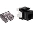 Модуль Keystone LANMASTER RJ45, неэкранированный, категория 6, без шторки, 180 градусов, черный LAN-OK45U6/180N-BK 1