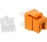 Модуль Keystone LANMASTER RJ45, неэкранированный, категория 6, без шторки, 180 градусов, оранжевый LAN-OK45U6/180N-OR 1