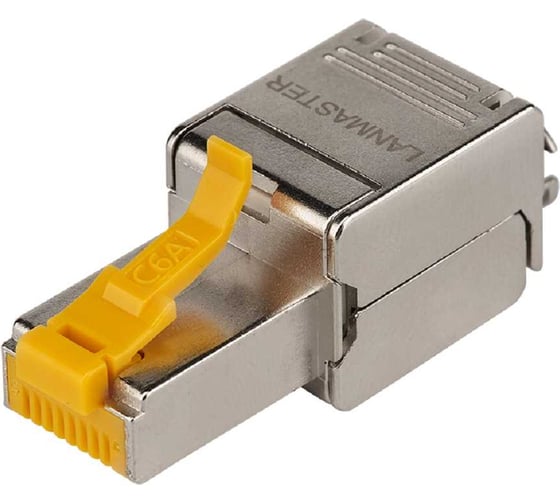 Полевой коннектор экранированный LANMASTER RJ45 8P8C кат.6A LAN-TMP-S6A 1