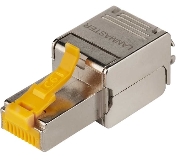 Полевой коннектор экранированный LANMASTER RJ45 8P8C кат.6 LAN-TMP-S6 1