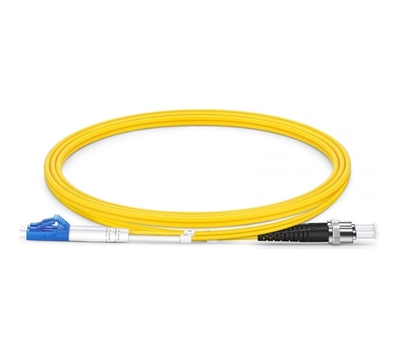 Оптический патч-корд TopLAN дуплексный, LC/UPC-ST/APC, SM 9/125, 50 м, DPC-TOP-652-LC/U-ST/A-50