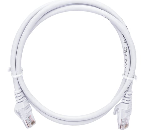 Патч-корд Netlink UTP 5е кат. литой 1.0 м БЕЛЫЙ 00000001253
