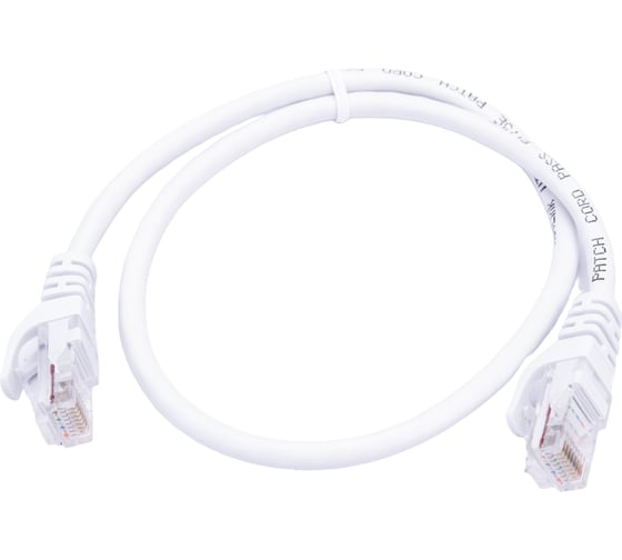 Патч-корд Netlink UTP 5е кат. литой 0,5 м БЕЛЫЙ 00000001251