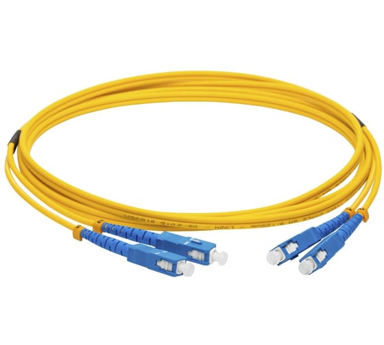 Оптический патч-корд NEWMAX NM дуплексный SC/UPC-SC/UPC, SM G.652D, 3.0 мм, желтый, 3.0 м NM-2SC-2SC/SU-3.0 1
