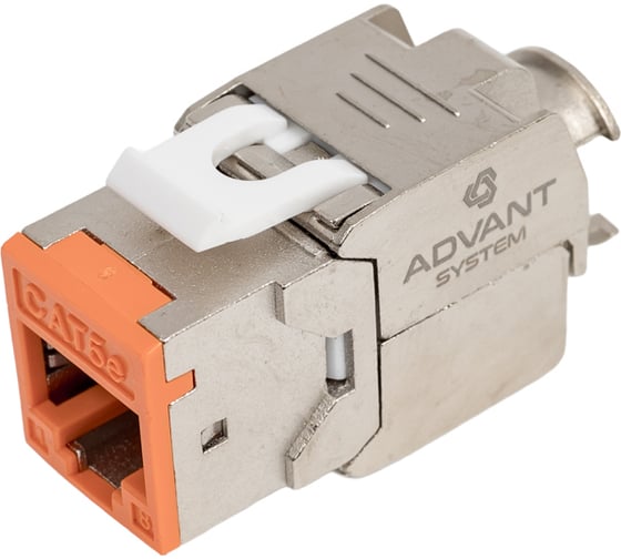 Экранированный модуль Advant Keystone 180 категории 5e с цветной вставкой, ADV5e-FKD8O