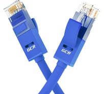 Прямой патч-корд GCR 10.0m UTP категория 5e, синий, 24 AWG, 1 Гбит/с, RJ45, T568B VIVLNIC01-10.0m