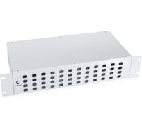 Кросс бокс Cabeus оптический, на 48 SC LC duplex, со сплайс пластиной и КДЗС, FO-19-48SC