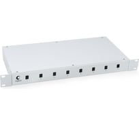 Кросс бокс Cabeus оптический, на 8 SC LC duplex, со сплайс пластиной и КДЗС, FO-19-8SC