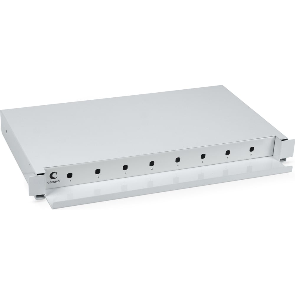 Кросс бокс Cabeus оптический, на 8 STFC, со сплайс пластиной, выдвижной ...