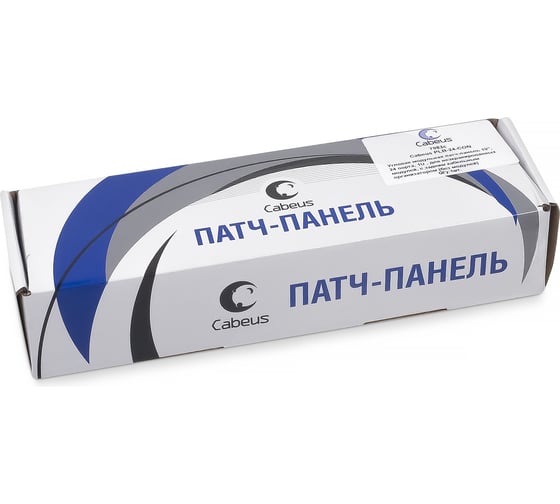 Угловая модульная патч-панель Cabeus 24 порта, 1U, для неэкранированных модулей, PLB-24-CON