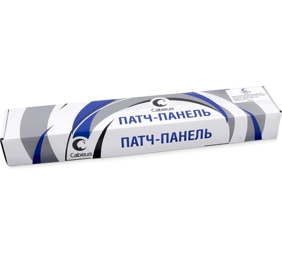 Патч-панель Cabeus высокой плотности, 0,5U, 24 порта RJ-45, категория 6 PLHD-24-Cat.6-Dual-180-0,5U