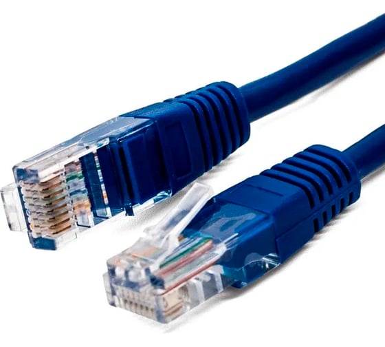 Кабель патч-корд Filum U/UTP 6 кат., 10м 26AWG(7x0.16 мм), омедненный алюминий (CCA), PVC, синий FL-U6-10M-BL 1