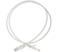 Патч-корд NTSS 2хRJ45/8P8C, T568B UTP, 5e категория, литой, 1 метр, LSZH, серый NTSS-PC-UTP-RJ45-5e-1.0-LSZH-GY