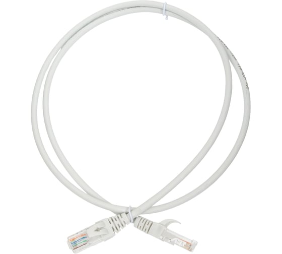 Патч-корд NTSS 2хRJ45/8P8C, T568B UTP, 5e категория, литой, 1 метр, LSZH, серый NTSS-PC-UTP-RJ45-5e-1.0-LSZH-GY 1
