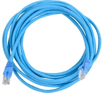 Патч-корд NTSS 2хRJ45/8P8C, T568B UTP, 5e категория, литой, 5 метров, LSZH, синий NTSS-PC-UTP-RJ45-5e-5.0-LSZH-BU