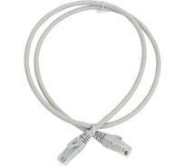 Патч-корд NTSS PREMIUM 2xRJ45/8P8C, T568B UTP CAT6 LSZH 1 метр, серый NTSS-PC-PM-UTP-RJ45-6-1.0-LSZH-GY