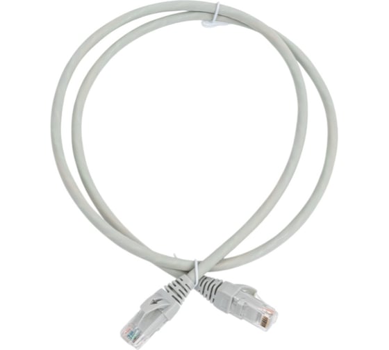 Патч-корд NTSS PREMIUM 2xRJ45/8P8C, T568B UTP CAT6 LSZH 1 метр, серый NTSS-PC-PM-UTP-RJ45-6-1.0-LSZH-GY