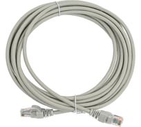 Патч-корд NTSS PREMIUM 2xRJ45/8P8C, T568B UTP CAT5e LSZH 5 метров, серый NTSS-PC-PM-UTP-RJ45-5e-5.0-LSZH-GY