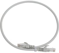 Патч-корд NTSS PREMIUM 2xRJ45/8P8C, T568B UTP CAT5e LSZH 0,5 метра серый NTSS-PC-PM-UTP-RJ45-5e-0.5-LSZH-GY