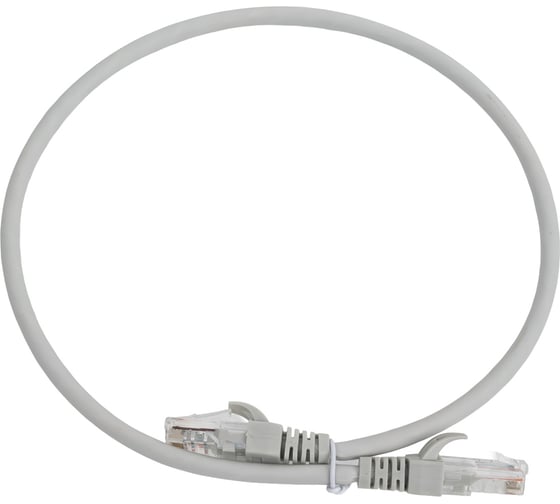 Патч-корд NTSS PREMIUM 2xRJ45/8P8C, T568B UTP CAT5e LSZH 0,5 метра серый NTSS-PC-PM-UTP-RJ45-5e-0.5-LSZH-GY