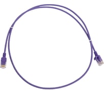 Патч-корд NTSS PREMIUM 2xRJ45/8P8C, T568B UTP 28 AWG CAT6 LSZH 1 метр, лиловый NTSS-PC-PM-UTP28-RJ45-6-1.0-LSZH-LL