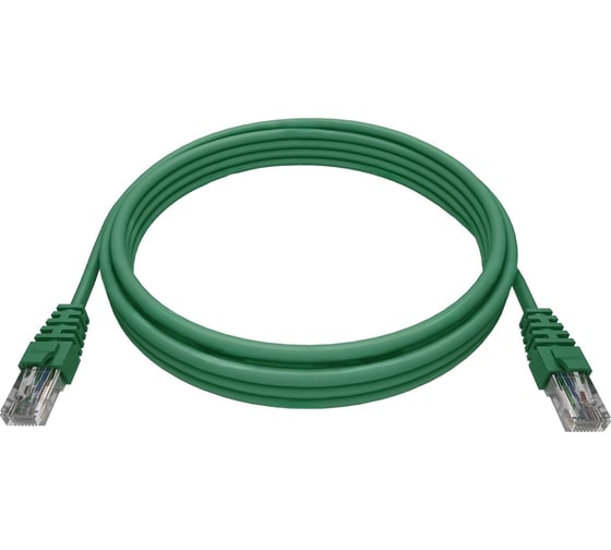 Патч-корд NTSS PREMIUM 2xRJ45/8P8C, T568B UTP CAT5e LSZH 0,5 метра, зеленый NTSS-PC-PM-UTP-RJ45-5e-0.5-LSZH-GN