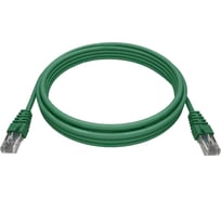 Патч-корд NTSS PREMIUM 2xRJ45/8P8C, T568B UTP CAT5e LSZH 2 метра, зеленый NTSS-PC-PM-UTP-RJ45-5e-2.0-LSZH-GN