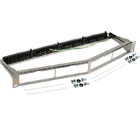 Патч-панель модульная 19" LANMASTER угловая, экранированная, на 4 вставки, 1U, с задним органайзером LAN-FRM-PPA-STP/1U