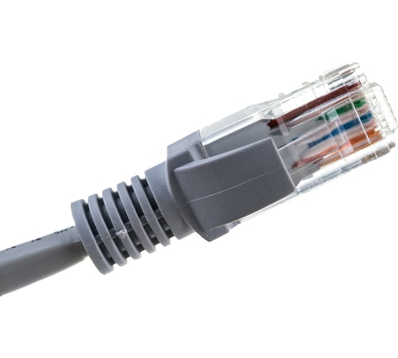 Патч-корд ExeGate UTP-RJ45-RJ45-5e-0,3M-LSZH-GY, UTP, cat.5e, 0.3м, серый 286375