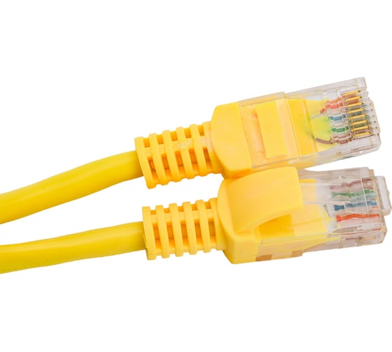 Патч-корд ExeGate UTP-RJ45-RJ45-5e-0,5M-YL, UTP, cat.5e, 0.5м, желтый 172880