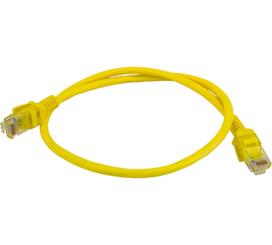Патч-корд ExeGate UTP-RJ45-RJ45-5e-0,5M-YL, UTP, cat.5e, 0.5м, желтый 172880
