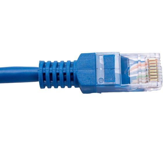 Патч-корд ExeGate UTP-RJ45-RJ45-5e-0,3M-BL, UTP, cat.5e, 0.3м, синий 258667