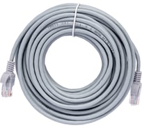 Патч-корд ExeGate UTP-RJ45-RJ45-5e-10M-GY, UTP, cat.5e, 10м, серый 169510