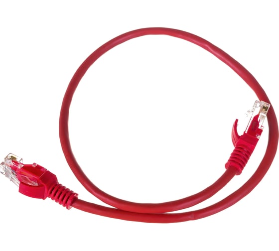 Патч-корд ExeGate UTP-RJ45-RJ45-5e-0,5M-RD, UTP, cat.5e, 0.5м, красный 258384