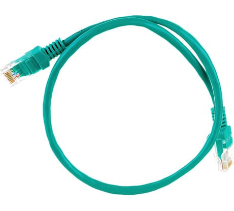 Патч-корд ExeGate UTP-RJ45-RJ45-5e-0,5M-GN, UTP, cat.5e, 0.5м, зеленый 258383