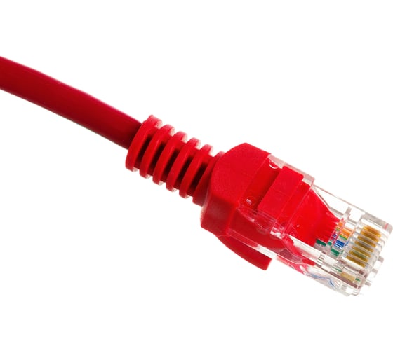 Патч-корд ExeGate UTP-RJ45-RJ45-5e-0,3M-RD, UTP, cat.5e, 0.3м, красный 258666
