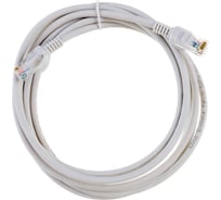 Патч-корд ExeGate UTP-RJ45-RJ45-5e-3M-LSZH-GY, UTP, cat.5e, 3м, серый 286384