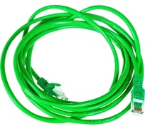 Патч-корд ExeGate UTP-RJ45-RJ45-5e-3M-GN, UTP, cat.5e, 3м, зеленый 258678