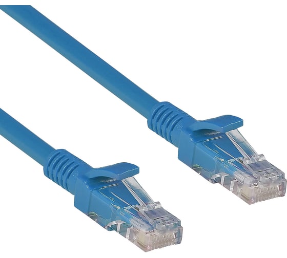 Патч-корд ExeGate UTP-RJ45-RJ45-5e-0,3M-LSZH-BL, UTP, cat.5e, 0.3м, синий 286371