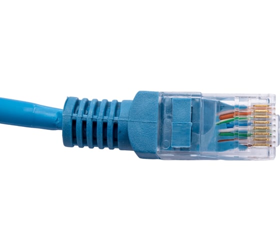 Патч-корд ExeGate UTP-RJ45-RJ45-5e-0,3M-LSZH-BL, UTP, cat.5e, 0.3м, синий 286371