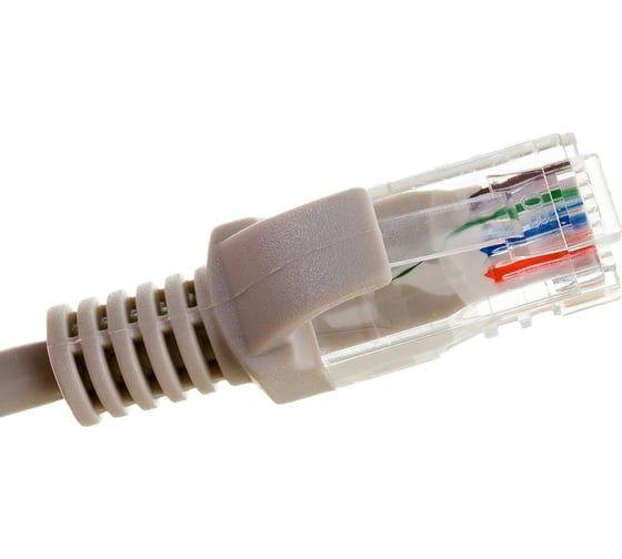 Патч-корд ExeGate UTP-RJ45-RJ45-5e-CU-2M-GY, UTP, cat.5e, 2м, медь, серый 282012