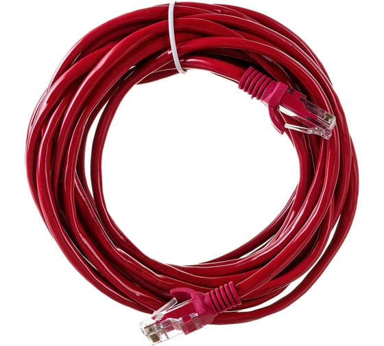 Патч-корд ExeGate UTP-RJ45-RJ45-5e-5M-RD, UTP, cat.5e, 5м, красный 282034