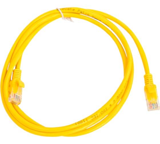 Патч-корд ExeGate UTP-RJ45-RJ45-5e-1,5M-YL, UTP, cat.5e, 1.5м, желтый 258668