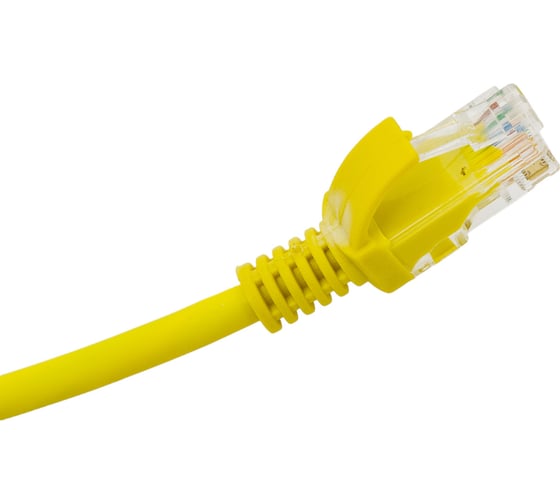 Патч-корд ExeGate UTP-RJ45-RJ45-5e-0,3M-LSZH-YL, UTP, cat.5e, 0.3м, желтый 286374