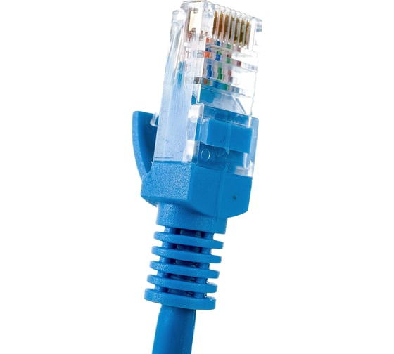 Патч-корд ExeGate UTP-RJ45-RJ45-5e-0,5M-LSZH-BL, UTP, cat.5e, 0.5м, синий 286380