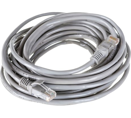 Патч-корд ExeGate UTP-RJ45-RJ45-5e-7,5M-GY, UTP, cat.5e, 7,5м, серый 190990