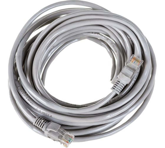 Патч-корд ExeGate UTP-RJ45-RJ45-5e-7,5M-GY, UTP, cat.5e, 7,5м, серый 190990